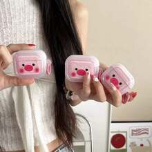 1 pieza Funda protectora suave con diseño de cerdo rosa salpicado de dibujos animados