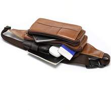 Rionera para hombres y mujeres, de piel para senderismo, correr, viajes, piel vacuno duradera, Marrn, Pequeo - marrón - Ver 6