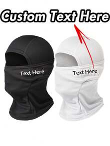 定制滑雪面罩，独特设计徽标定制拉法帽面罩，适合户外运动骑行 - 彩色 - 查看 1