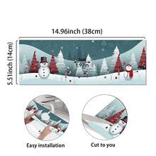 1 buc Crăciun fericit, model de pădure de Crăciun, robinet de noroi cu diatomee antiderapante, tampon de drenaj rezistent la pete și lavabil, tampon de drenaj pentru bucătărie, potrivit pentru toate tipurile de robinete din baie și bucătărie.