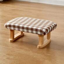 Cute Wooden Footstool, Small Bench For Bedroom, Living Room, Apartment, Entryway, Vanity Stool
