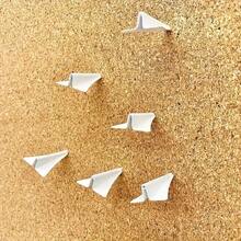 12 Creative 3D Metal Airplane Pushpins For Corkboard Photo Wall Decor Felt-Tipped Map Pins With Unique Aviation Design Creative Photo Wall Decor Pins