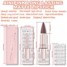 AINIPINK 2pcs (07#+08#) Matte Lipstick Lip Gloss, Waterproof , Easy To Apply, Does Not Fade, Does Not Stick To The Cup, Sweat-Proof, Convenient To Carry, Beautiful Gift, Daily Makeup, Festival Makeup, Universal Color Makeup - Multicolor - View 9