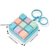 Brelok do kluczy z klawiaturą antystresową - zabawka Fidget Toy z efektami dźwiękowymi, idealny na upominki i prezenty na przyjęcia, fioletowy, prezenty na 13. urodziny, wypełniacze torebek na prezenty, nastolatki, zabawki Fidget, zabawki Fidget, zabawki Fidget, zabawki Fidget za 1 dolara, brelok Fidget, gąbczasty brelok Fidget, zabawki Asmr, biżuteria Fidget, zabawki Fidget, zabawki Fidget