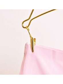 Gancho lencería 20piezas/set . Perchas cromado con pinzas organizador de lencería - Dorado - Ver 4