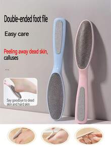 1个足部锉刀，双面去茧器，足部磨砂器，指甲锉，修脚工具（颜色随机） - 彩色 - 查看 1