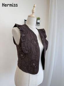 Women Tops - 巧克力棕 - 查看 3