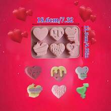 1 Set Silicone Heart Shaped Mold, Suitable For Resin, Candle Or Soap Making - 12 Hearts/6 Hearts, Fit For Valentine's Day, Birthday, New Year, Christmas, Wedding Decoration