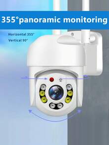 Dual Antennas WiFi Security Camera, 1080P PTZ IP Camera With Clear Night Vision And Motion Detection For Home