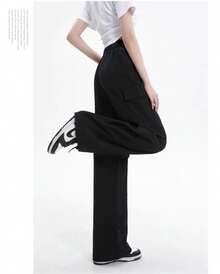 Women Pants - 黑色 - 查看 2