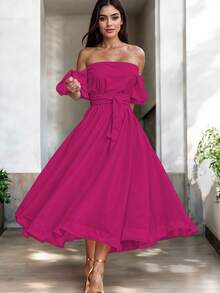 Women Midi Dresses - Fiusha - View 1