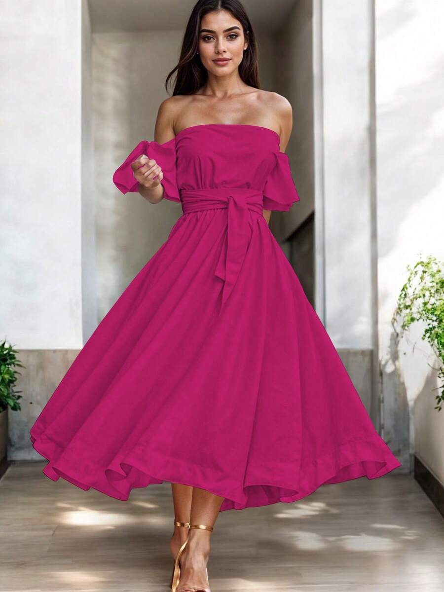 Women Midi Dresses - Fiusha - View 1