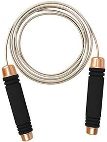 MCSWKEY Cuerdas de Salto Ajustables para Ejercicio, pérdida de Peso, Entrenamiento de Velocidad y Resistencia, rodamientos de Bolas y Asas Antideslizantes de Espuma de Memoria (Black) - 1 - Ver 3