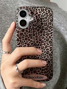 Luxury Cute Leopard Print Ombre Phone Case Compatible With IPhone 17 Pro Max 17 Pro 17 Air 16 15 14 Plus 13 12 11 Pro Max Glacier Pattern Gradient Shockproof Cover Shell - Small Leopard Print - View 4