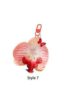 卡哇伊 1 件波西米亚风格热带花朵度假沙滩包饰钥匙扣，适合少女、学生和卡哇伊爱好者的可爱包饰 - 背包、钱包、手机、礼品袋和日常学校使用的美学配饰，手机饰钥匙扣，适合女孩和女士的优雅配饰，包袋配饰，派对和节日礼物，汽车钥匙扣，女大学教师礼物，送给家人和朋友的新颖礼物 - 彩色 - 查看 18