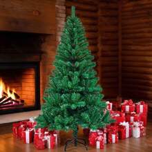 7 pieds Sapin de Noël de haute qualité, sapin de Noël artificiel festif à charnières. Nous vous souhaitons un joyeux Noël. Convient pour la maison, le bureau, les décorations de fête. Facile à assembler, avec charnière en métal et base. Décorations de Noël pour la maison, décoration de pièce d'hiver