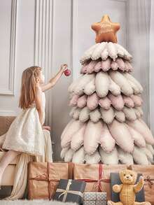 1pc Large Combo Christmas Tree Balloon, Christmas Decoration, Green & Pink 3D Christmas Tree Foil Balloon, Suitable For Christmas Party, Christmas Decor, Holiday Party, Winter Birthday Decor, Yard Decor, Indoor/Outdoor Decor, Merry Christmas, Garden Decor, Birthday Party, Christmas Eve New Year Family Party Decoration