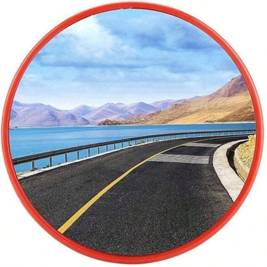 1PC Acrylic Convex Mirror, 360° Wide Angle HD Garage Blind Spot Safety Mirror - Waterproof And Anti-Fouling, Indoor/Outdoor Use, High-Resolution Concave Design, Suitable For Home, Stores, Parking Lots, Warehouses And Offices - Square Mount Portable Plastic Convex Anti-Theft Mirror Mirror Traffic School Community - Nhiều màu - Xem 1