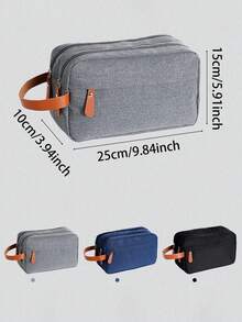 1pc Customized Men's Bag, Large Capacity Men's Toiletry Bag, Men's Business Travel Zipper Portable Wash Bag, Customized Travel Bag, Personalized Men's Clutch & Wristlet Bag - Pillow Bag, Can Customize Your Text, Hot Stamping Craft, Oxford Cloth Clutch, Suitable For Business Trips, Travel Storage Bag, Beach Bag, Best Gift For Friends