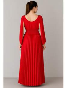 Women Dresses - Red - View 3