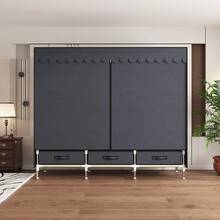 A Large-Capacity Dustproof Simple Wardrobe With 6 Storage Spaces And 3 Drawers, Suitable For Families, Bedrooms, Rental Houses, International Students, Dormitories And Various Storage Scenarios.