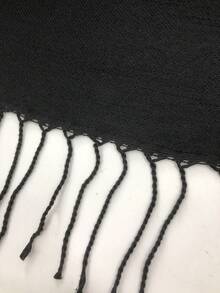 1 件纯色渐变休闲连帽斗篷，秋冬款 - 彩色 - 查看 4