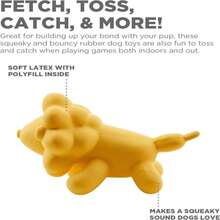 Outward Hound By Charming Pet Latex Rubber Balloon Lion Squeaky Dog Toy, Large - ColorD - View 3