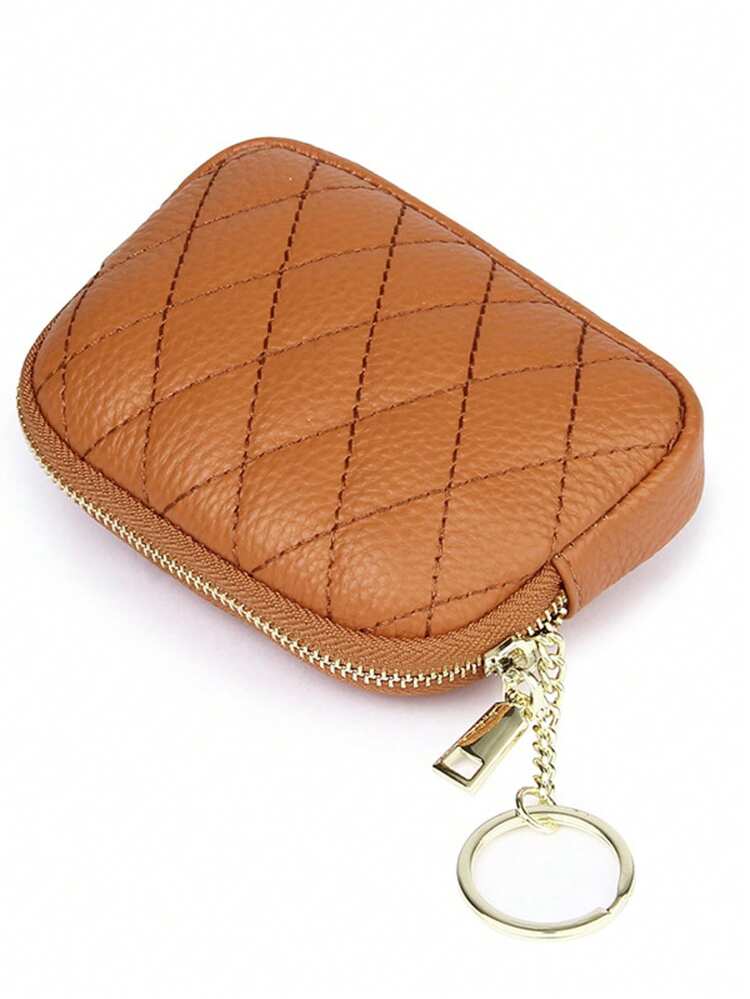 Portamonete in vera pelle Vintage Mini portafogli con cerniera custodia custodia porta carte tasca per uomo donna  1524