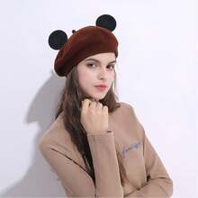 磁性米老鼠耳朵帽子夹，可拆卸磁性迷你耳朵帽饰，棒球帽专用可替换米老鼠耳朵夹，夹式帽子配件，磁性米老鼠耳朵帽饰，适用于棒球帽、卡车帽、连帽衫，可拆卸耳夹，帽子装饰配件，适合家庭在主题公园、派对、万圣节、角色扮演服装、角色扮演配件、角色扮演道具、圣诞节礼物、情人节礼物 - 彩色 - 查看 4