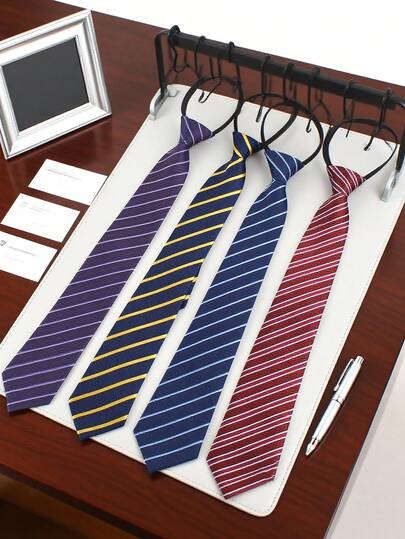 1 pieza Corbata texturizada multicolor para hombres, 8cm de ancho, corbata de seda suave al tacto para camisa casual de negocios, corbata de moño, corbata sin nudo para hombres, regalo ideal