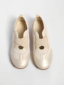 Fall/Winter 2025 New Summer Women Red Hook And Loop Casual Soft Bottom Breathable Leather Shoes,Ballet