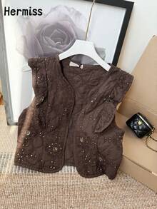 Women Tops - 巧克力棕 - 查看 1