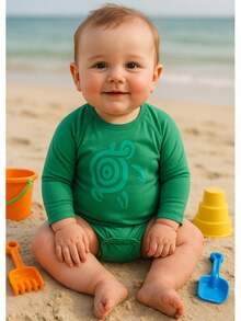 BABY BODYSUIT UV50+ PROTECTION - Lime Green - View 5