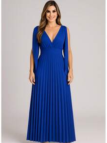 Women Dresses - Royal Blue - View 1