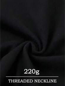 Horror Homies Graphic Tee,Casual Soft 220g Pure Cotton Short-Sleeve T-Shirt - màu đen - Xem 5