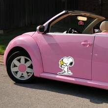 SNOOPY 1 件可爱史努比手捧花卡通贴纸 - 适用于车身、笔记本电脑、手机壳和滑板的防水贴花 - 彩色 - 查看 5
