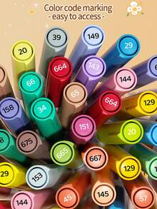 1pc 24/36/48/60 Colors Glitter Marker Pens, High-Quality Pigment Markers For Layering, Waterproof And Smudge-Proof, Professional Art Painting Brush