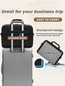 NEWHEY 16英寸男士真皮笔记本电脑包，复古斜挎包，大号单肩办公笔记本电脑包，复古学院风双肩包，适合工作、商务、旅行 - 彩色 - 查看 6