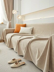 1pc Waterproof Sofa Blanket, Anti-Stain & Anti-Slip Furniture Protector For Sofa, Suitable For Bedroom Living Room Home Decor, Sofa Cover Blanket