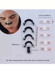 شرائط ممغنطة لتوسيع الأنف - شريط أنفي خارجي لتحسين التنفس، مناسب للرجال والنساء على حد سواء، يعزز مجرى الأنف، شريط أنف ممغنط | شريط أنف قابل للتعديل | ملمس ناعم