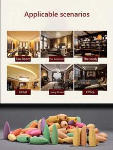 118/300个天然倒流香锥 - 多种香味，适用于冥想和瑜伽 - 非常适合瀑布式香炉，可用于房屋净化、冥想、瑜伽、清除负能量以及清洁家居或办公室 - 多樣化香型 - 查看 11