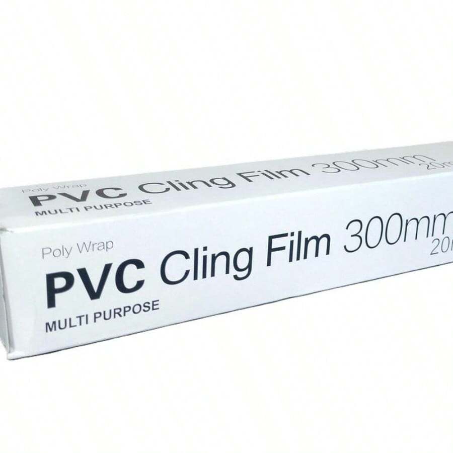 Poly Wrap PVC Cling Film 300MM X 20M Multi-Purpose Clear Wrap For Specific Uses - Default - View 1