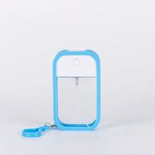 Frascos de spray portáteis de 50 ml - com capa de silicone, gancho e funil, atomização ultrafina para álcool em gel, desinfetante para as mãos, perfume, tônico, repelente de mosquitos e, ideal para viagens e uso diário - Multicolorido - Ver 15