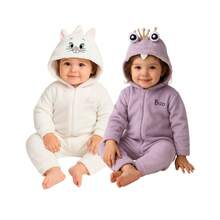 Disney Pack 2 Mameluco con gorro bordado sin pie Boo y Marie - Multicolor - Ver 1