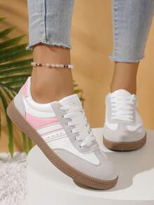 Women's Thick Sole Casual Sneakers, New Lightweight Breathable Flat Shoes For Summer