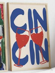 1 pezzo cartellone vintage di Après-ski senza cornice, opera d'arte invernale, pittura di sci, stampa di mini sciatori, decorazione di una accogliente baita da sci, opera d'arte per carrello bar vintage - Multicolore - Visualizzare 6