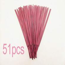 [Popular Choice] 21/51/101pcs High Quality Incense Sticks - Cherry Blossom Scent, Suitable For Meditation/Hotel Sleep/Bath/Deodorizing - Rose Red - View 11