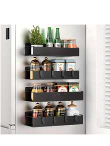 1 buc. Suport magnetic de depozitare, suport organizator cu adsorbție magnetică puternică pentru frigider, mașină de spălat, bucătărie, baie, spălătorie, economisire de spațiu și depozitare ordonată