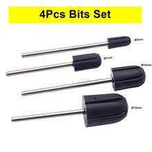 Easy Nail قطعتان من أغطية الرأس المطاطية لتقليم الأظافر أو الرمل، أكمام قاطع الأظافر بعمود 2.35 مم، إزالة جل الأظافر بالتقشير والرمل، #80 لعناية القدم