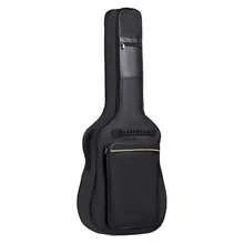 41" Guitar Bag With 5mm Thick Padding 600D Water Resistent Oxford Fabric Multi-Pocket Design Side Handle Adjustable Shoulder Straps Guitar Accessories - màu đen - Xem 2